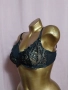 hunkemoller 85 D Черен сутиен с бродерия , снимка 2