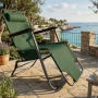 Сгъваем зелен шезлонг с възглавница - комфорт и релакс, снимка 7