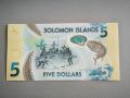 Банкнота - Соломонови острови - 5 долара UNC | 2019г., снимка 2