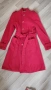 Червено кашмирено палто-С размер, снимка 1