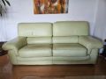 Кожени дивани и фотьоил , снимка 1 - Дивани и мека мебел - 45639700