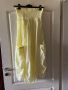 Нова дълга спортно елегантна набрана карго жълта рокля one size размер универсален, снимка 1 - Рокли - 45701387
