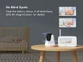 Babycozy Video Бебефон с камера и аудио 5" 720P дисплей 5000mAh, снимка 11