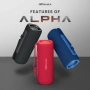 HiFuture Alpha - мощна Bluetooth тонколона 20W, IPX7, TWS, 12ч - червена, снимка 2