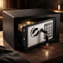 Електронен сейф с кодова клавиатура и резервен механичен ключ – 4.6L, снимка 1