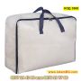 Водоустойчива прозрачна чанта за съхранение на дрехи и завивки с удобна дръжка - КОД 3900, снимка 4