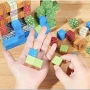 Майнкрафт магнитни 3D кубчета 100/50бр, конструктор Minecraft, снимка 2