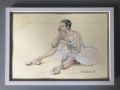 Уморена балерина, снимка 1 - Картини - 45453484