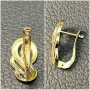Златни обеци  ЧИСТО НОВИ 14 карата 585 zlatni obeci zlaten gold, снимка 7