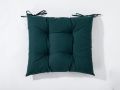 HAMO 2 бр. Водоустойчиви възглавници за столове с връзки, 45x50 см, тъмно зелено, снимка 2