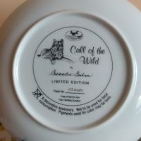 Лимитирана колекция порцеланова чиния с вълк , снимка 4 - Колекции - 45385984