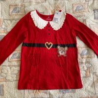 Червена нова блузка H&M, снимка 1 - Детски Блузи и туники - 44992654