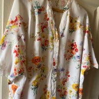 Разкошна нова one size овърсайз  Мароко елегантна риза zara Zara Зара цветя 100 % вискоза , снимка 4 - Ризи - 45683149