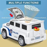 Касичка-сейф Полицейска кола, музикална, с пръстов отпечатък и код, варианти 55738, снимка 5 - Играчки за стая - 45520307