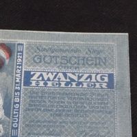 Банкнота НОТГЕЛД 20 хелер 1921г. Австрия перфектно състояние за КОЛЕКЦИОНЕРИ 45031, снимка 7 - Нумизматика и бонистика - 45572551