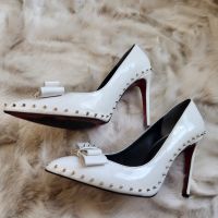 Бели елегантни обувки , снимка 3 - Дамски обувки на ток - 45584838