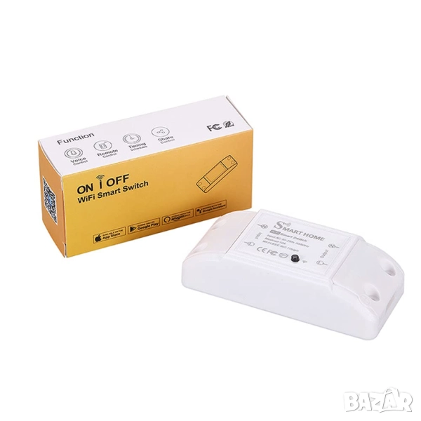 WiFi реле Tuya 10A - дистанционно управление на устройства до 2000W, снимка 1