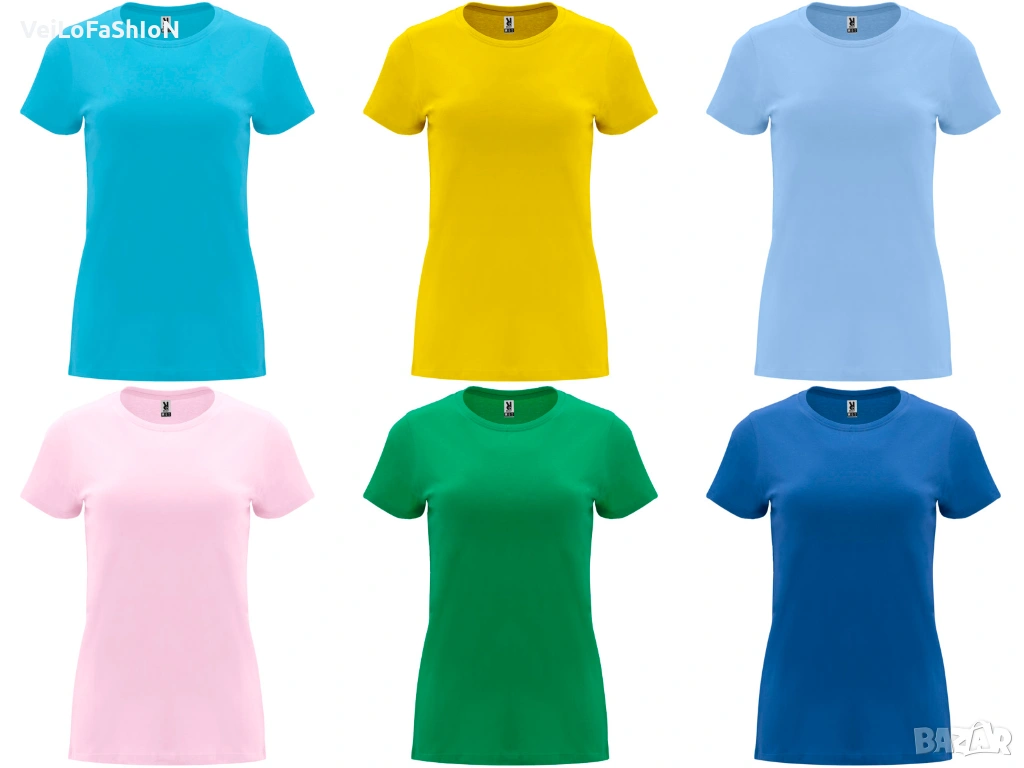 Нова дамска тениска в шест различни цвята, снимка 1
