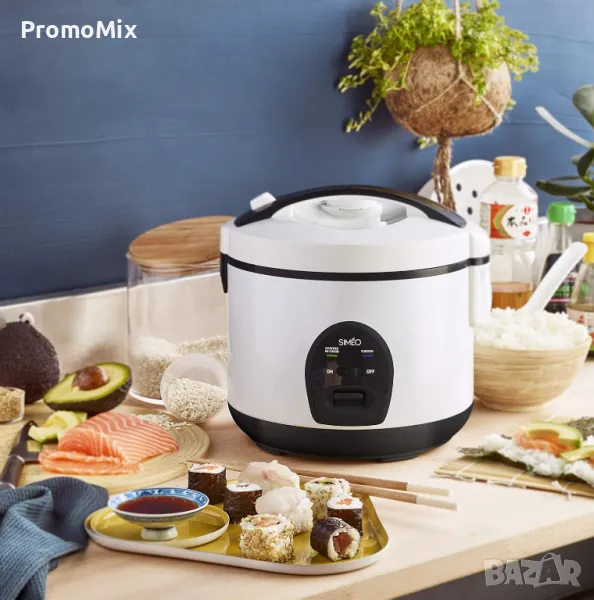 Оризовар Simeo CRM180 500W 1.2 литра Уред за варене на ориз Оризоварка, снимка 1