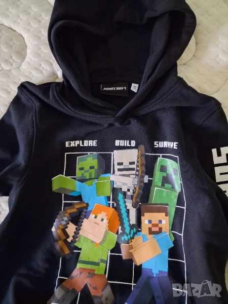 Суичер с качулка за момче, снимка 1