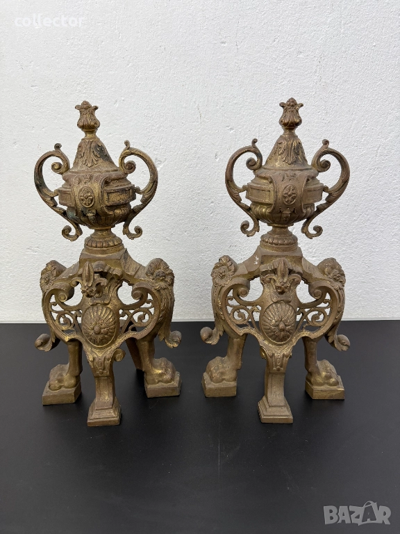 Френски каминни подпори - Наполеон III №7773, снимка 1