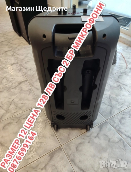 КАРАОКЕ КОЛОНА С 2 БР МИКРОФОНИ , снимка 1