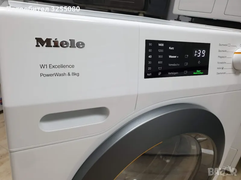 Miele W1 Excellence PowerWash Пералня Миеле 12м Гаранция, снимка 1