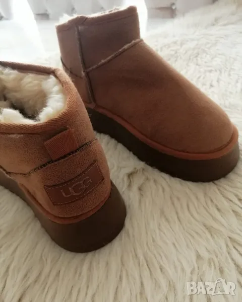 Дамски пухени боти с пух UGG, снимка 1