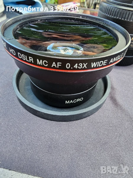 Леща разширител за обектив HD DSLR MC AF 0.43X, снимка 1