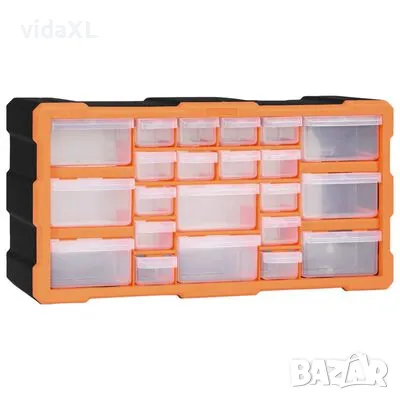 vidaXL Шкаф органайзер с 22 чекмеджета, 49x16x25,5 см（SKU:147583）, снимка 1