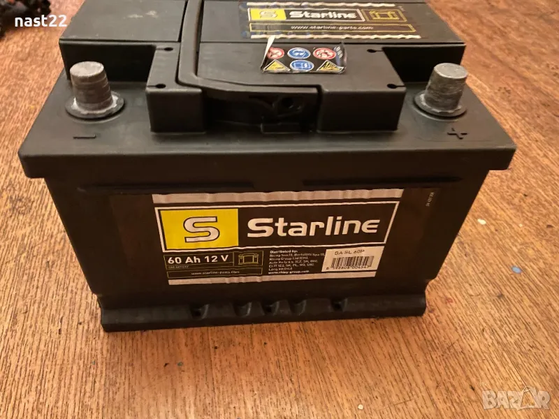 Акумулатор Starline 60 Ah 12 v, снимка 1