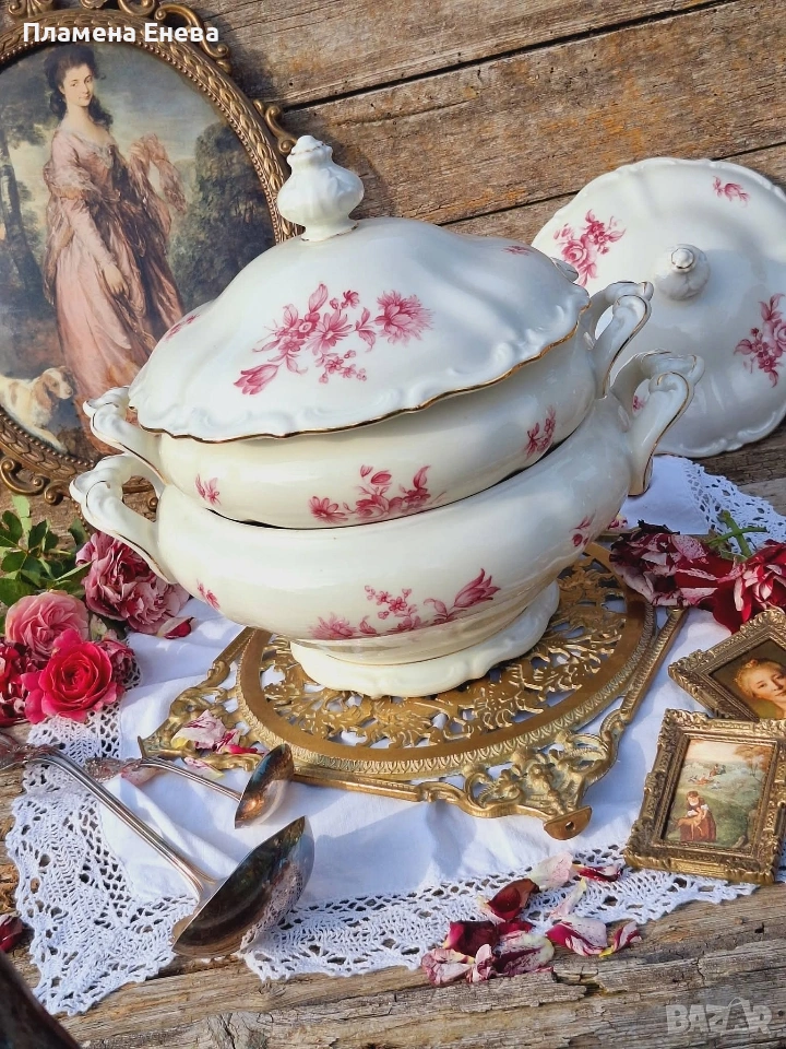Разкошни порцеланови супници, снимка 1