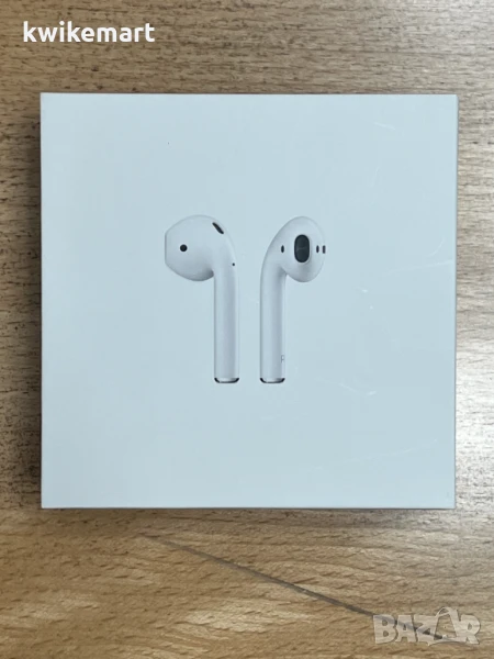 Apple AirPods 2 – оригинални, с кутия, в много добро състояние, снимка 1