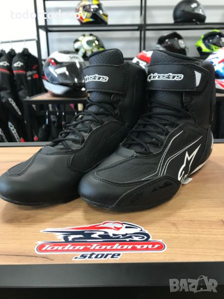 Мото боти ALPINESTARS FASTER-3 BLACK,номер 40.5,като нови, снимка 1