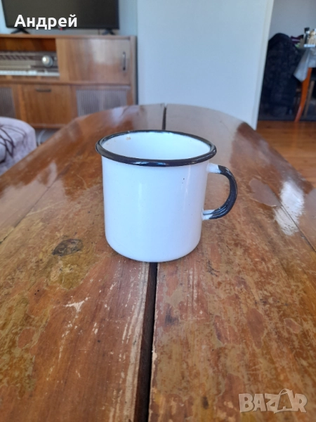 Старо емайлирано канче,чаша #13, снимка 1