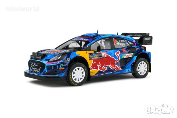 Ford Puma WRC Rally1 Hybrid n8 Rallye Schweden 2023 Otto Tänak - мащаб 1:18 на Solido нов в кутия, снимка 1