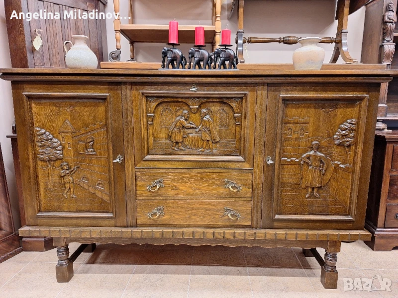 Комод,  скрин, бюфет, шкаф дъб, снимка 1