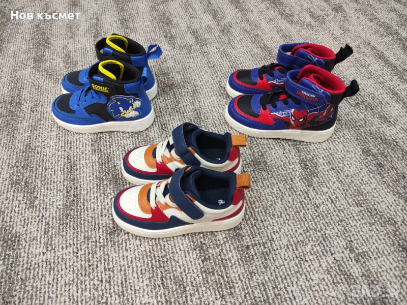 Нови детски маратонки Н&М за момче, Sonic, Spiderman, снимка 1