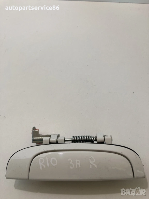 Дръжка за задна дясна врата външна бяла за KIA Rio 1.5 CRDi (2009), снимка 1