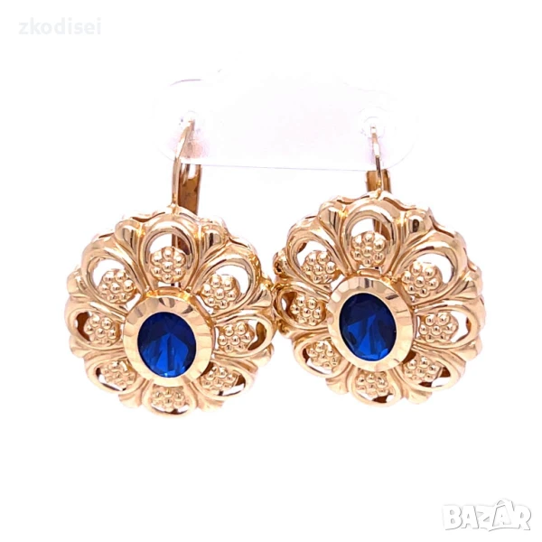 Златни обеци 4,07гр. 14кр. проба:585 модел:32552-1, снимка 1