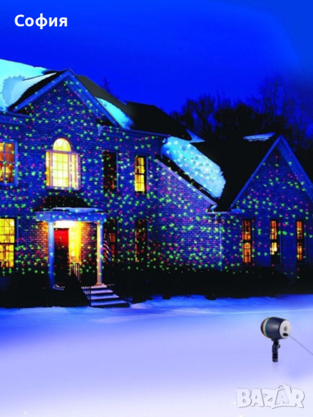 Лазерен прожектор Проектор за Коледна украса, снимка 1