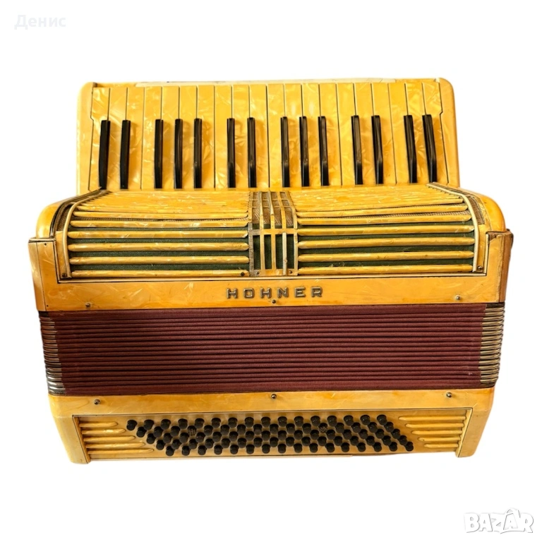 HOHNER акордеон – винтидж 80 баса + оригинален куфар, снимка 1