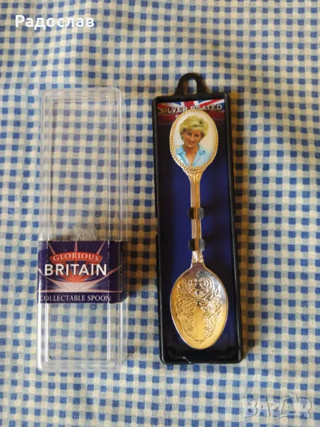посребрена лъжичка Принцеса Даяна , снимка 1
