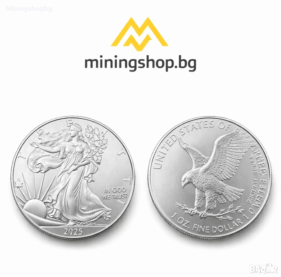 Сребърна монета АМЕРИКАНСКИ ОРЕЛ 2025 1 oz | Ag 999 |, снимка 1