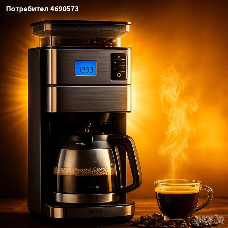 Филтърна кафемашина с мелачка и термокана BEEM BASIC SELECTION FRESH-AROMA-PERFECT II, снимка 1