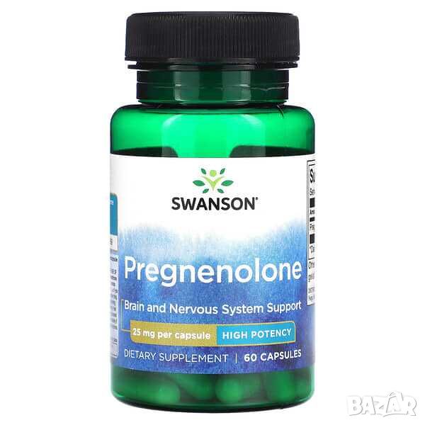 Swanson Прегненолон, Висока ефективност, 25 mg, 60 капсули, снимка 1