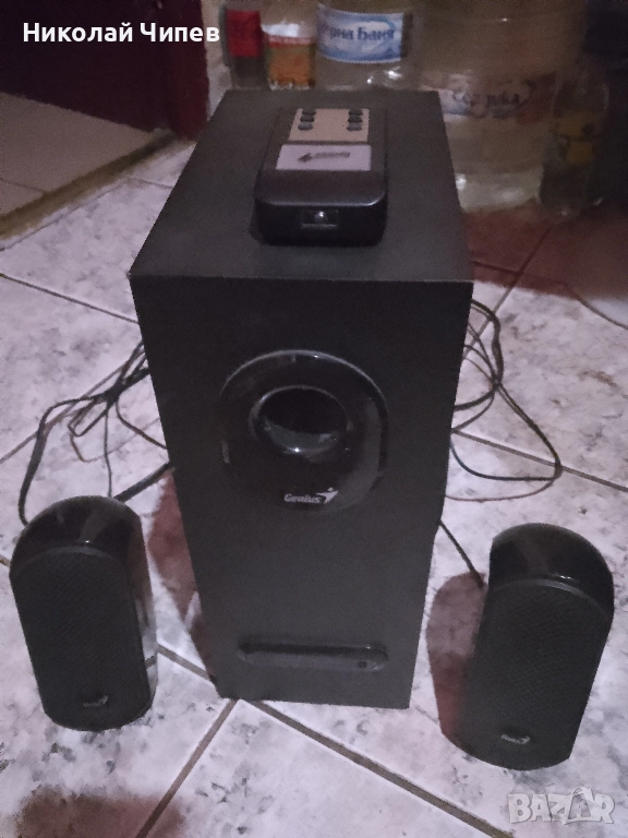 Продавам буфер с 2 тонколони и дистанционно., снимка 1