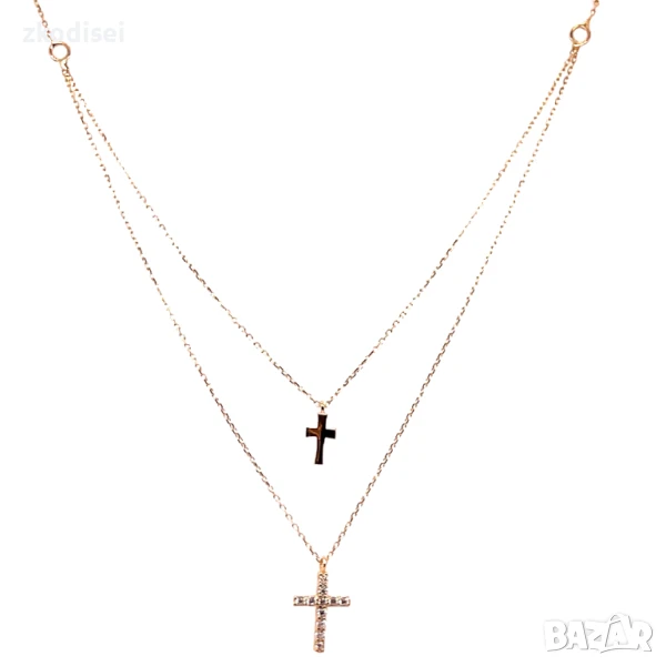 Златно колие 2,08гр. 46,0см. 14кр. проба:585 модел:32104-1, снимка 1