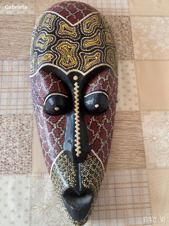 Ръчно изработена африканска маска, снимка 1