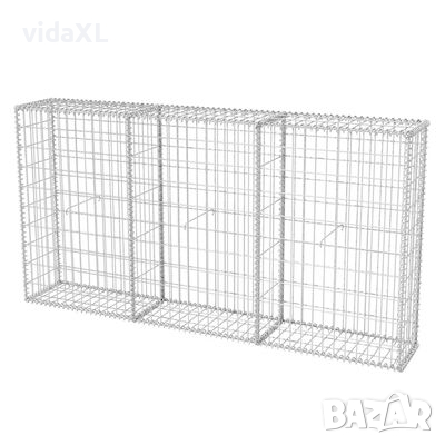 vidaXL Габионна кошница, поцинкована стомана, 200x30x100 см（SKU:142548, снимка 1
